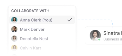 Tag team members directly in conversations without leaving your customer communication management software.