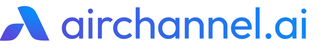 airchannel logo which is a One inbox for WhatsApp Messenger and Email. Faster replies, better teamwork