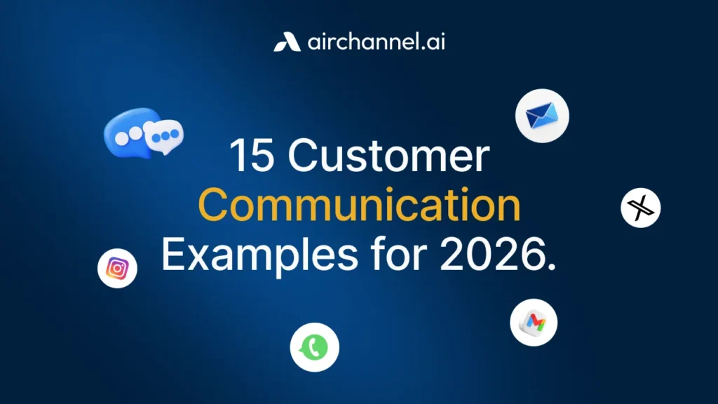 15 professional customer communication examples for 2026 across WhatsApp, Gmail, Instagram, and Outlook platforms.