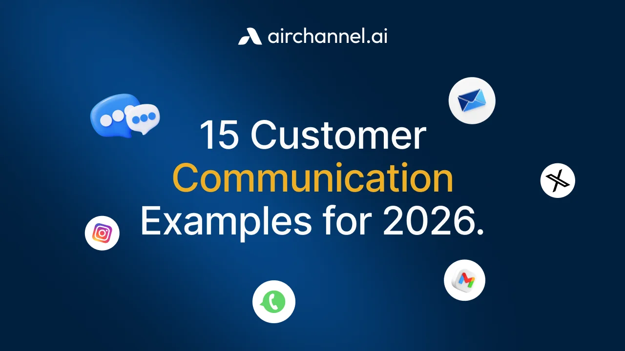 15 professional customer communication examples for 2026 across WhatsApp, Gmail, Instagram, and Outlook platforms.